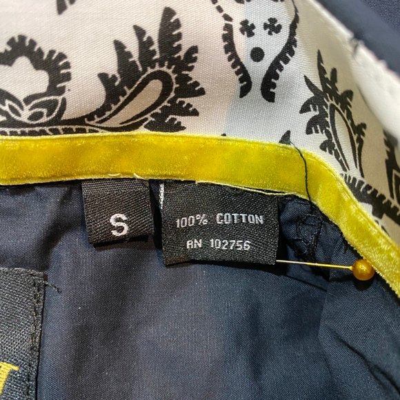 Platini Men’s Military Button Down Shirt w/ Faux Leather & Paisley Trim Size M - Picture 10 of 14